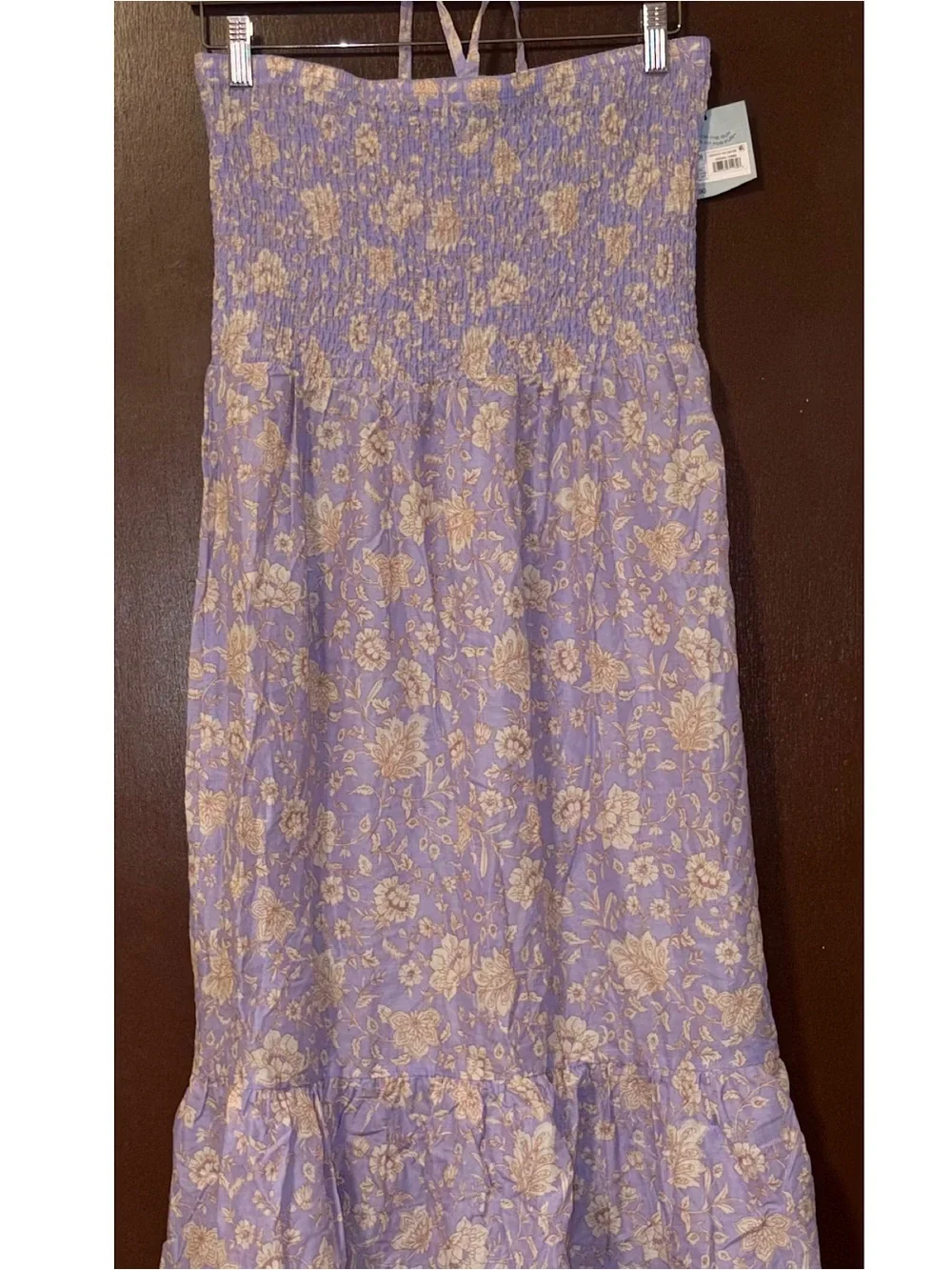 Shade & Shore Paisley Print Swim Cover Up Dress (Lilac - Size Medium)